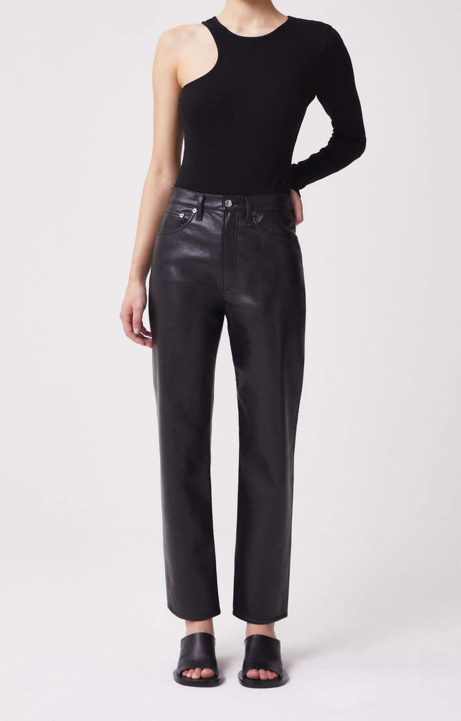 90S PINCH WAIST LEATHER