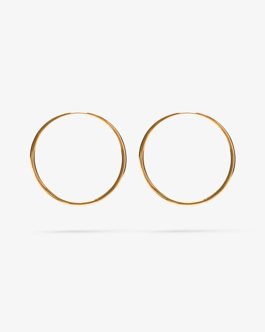 MOMENTO XL HOOPS GOLD