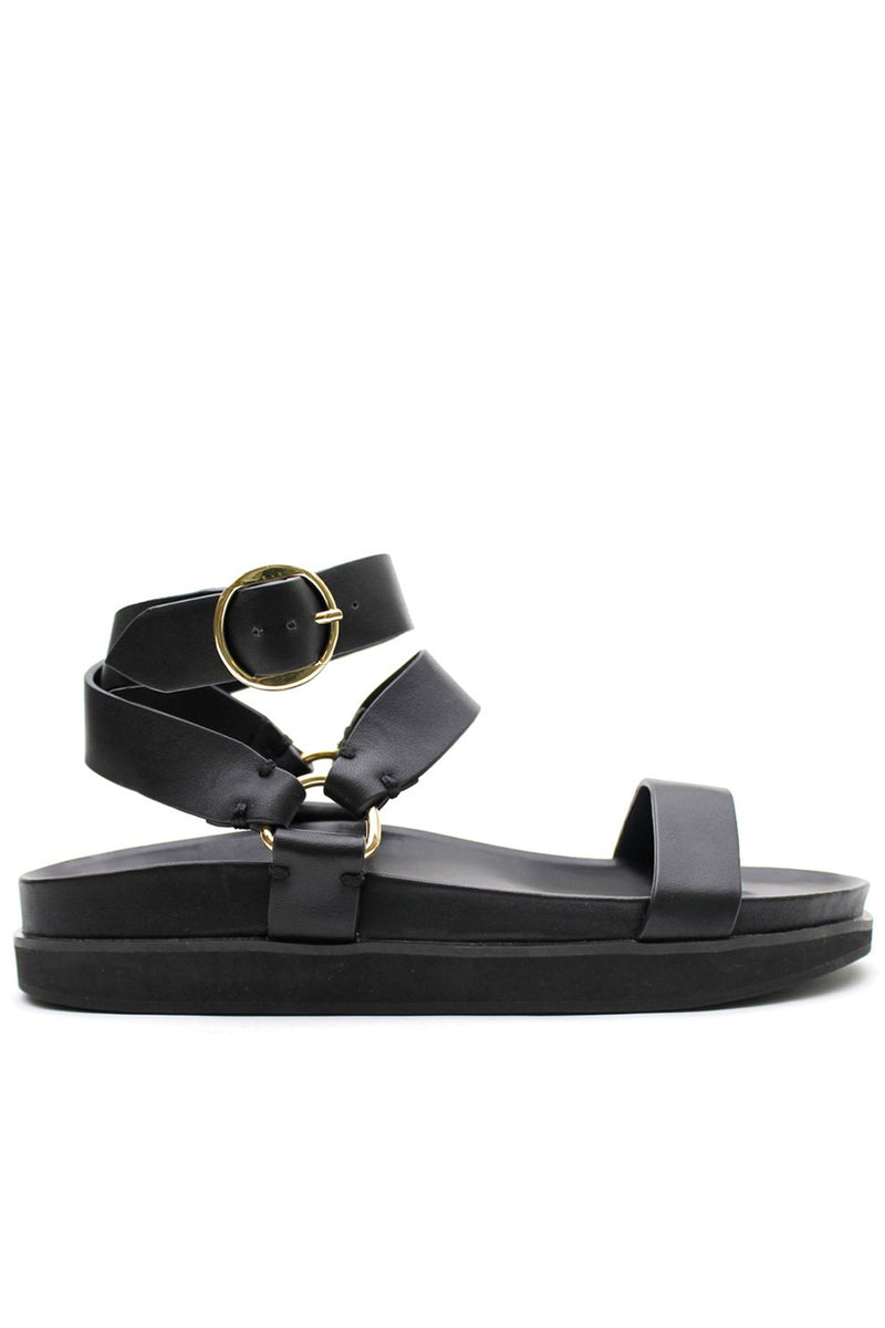 PLATFORM SANDAL BLACK - LA TRIBE