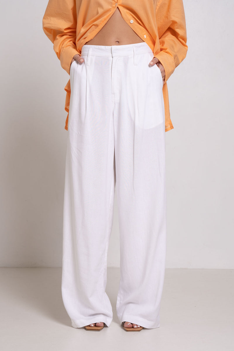 HEMISPHERE PANT WHITE - SARA FOX THE LINE