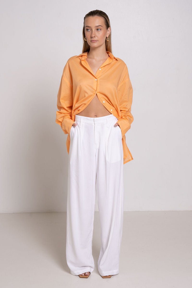 HEMISPHERE PANT WHITE - SARA FOX THE LINE