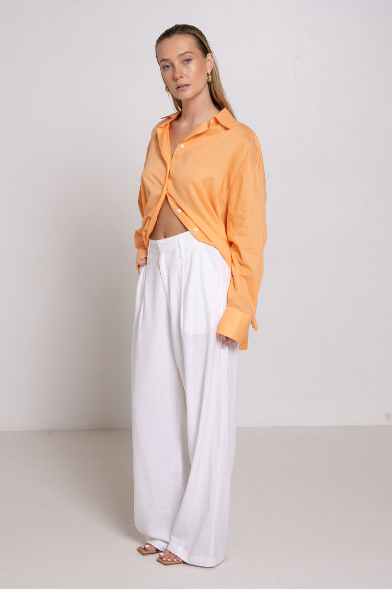 HEMISPHERE PANT WHITE - SARA FOX THE LINE