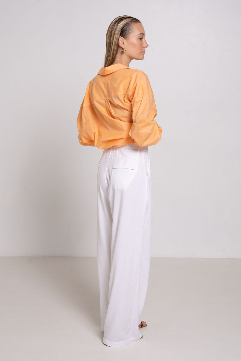 HEMISPHERE PANT WHITE - SARA FOX THE LINE