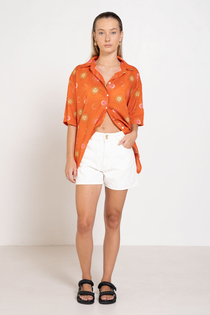 SOLANGE SHORT VINTAGE WHITE - SARA FOX THE LINE